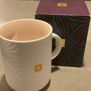 Nespresso Cream Mug with Gold Accent